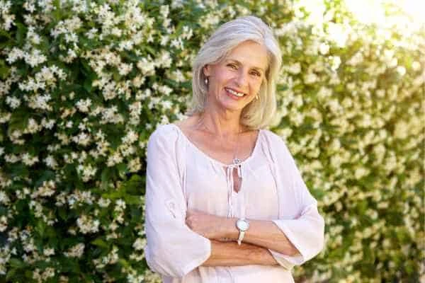 Older woman happy with urinary incontinence treatment Huntingdon