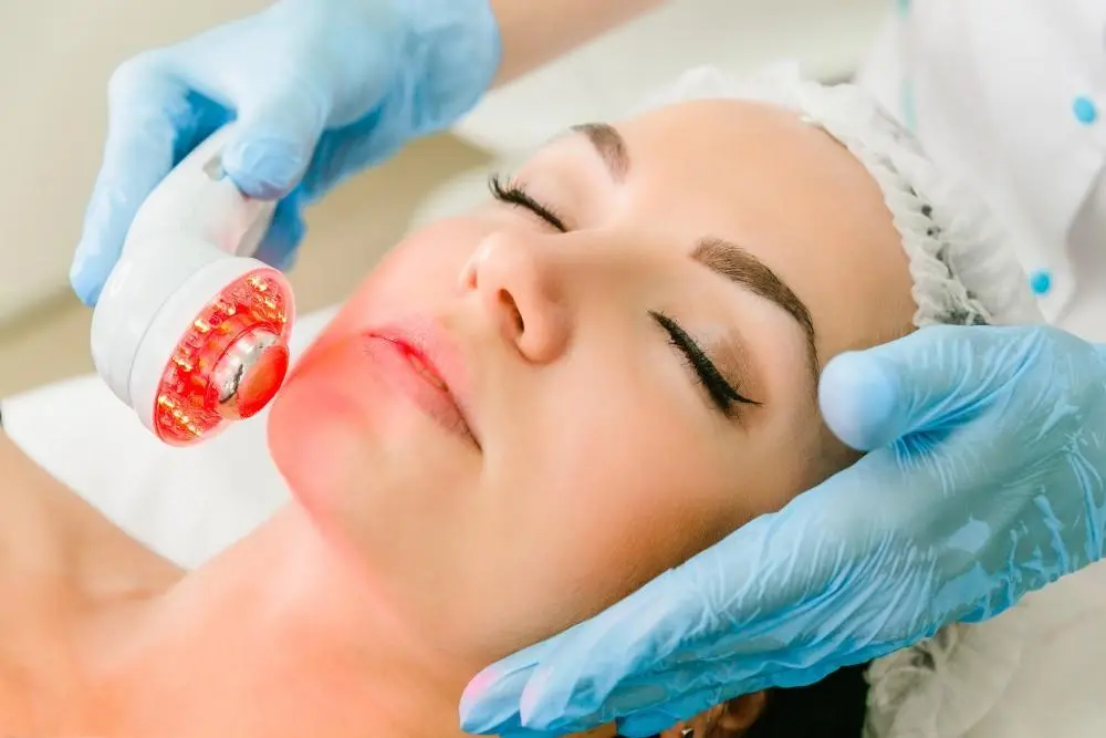 woman having non-surgical Morph8 treatment Huntingdon