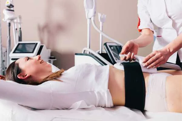 woman having body sculpting to help improve her body image and her mental health Huntingdon
