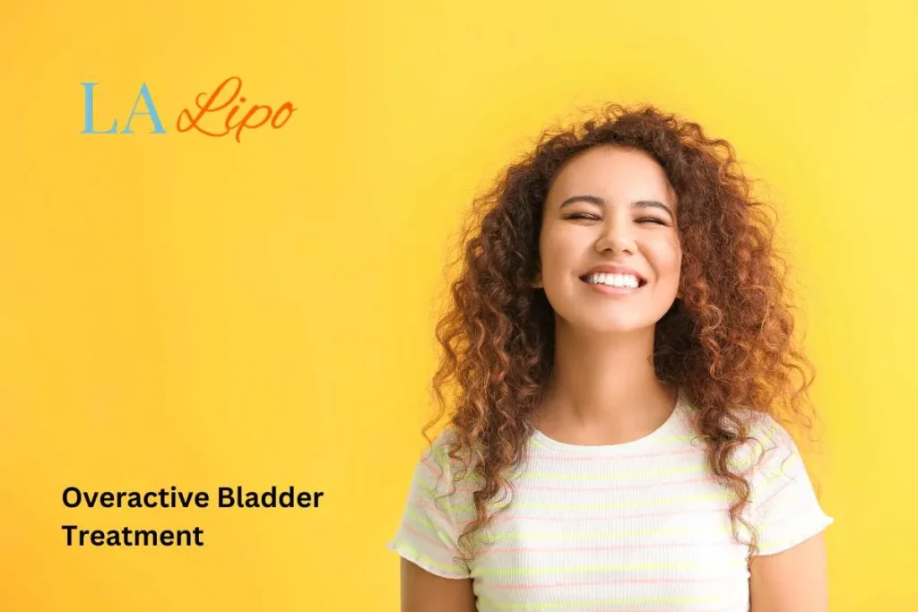 woman smiling about overactive bladder treatment Huntingdon solutions